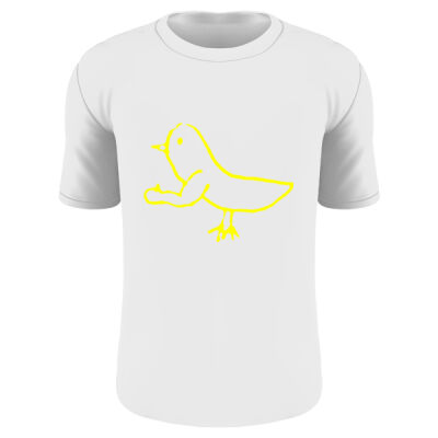 thumbs up bird  - Classic Heavy Cotton Tee (Retail Quality) Thumbnail